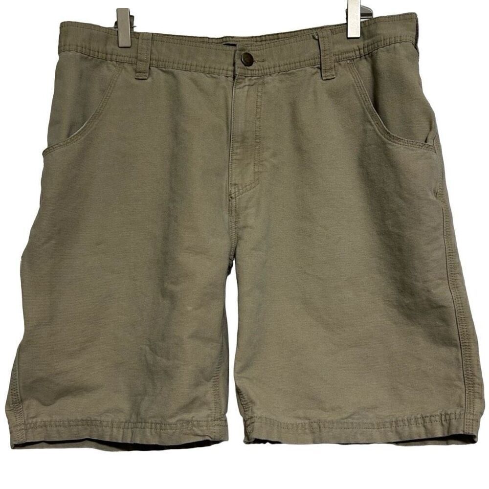 Wolverine Cargo Shorts Men's Size 38 Tan Cotton Flat Front Zip Fly